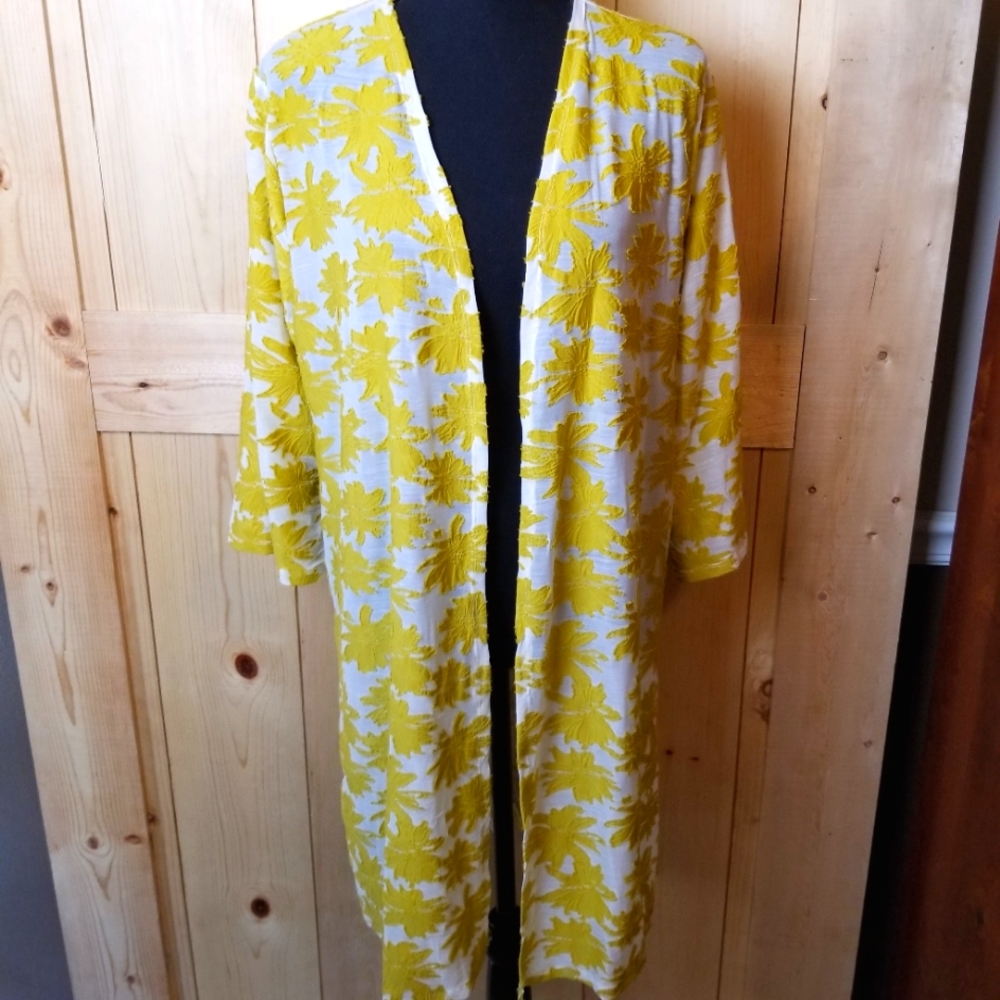 Lavish Floral Open Front Kimono